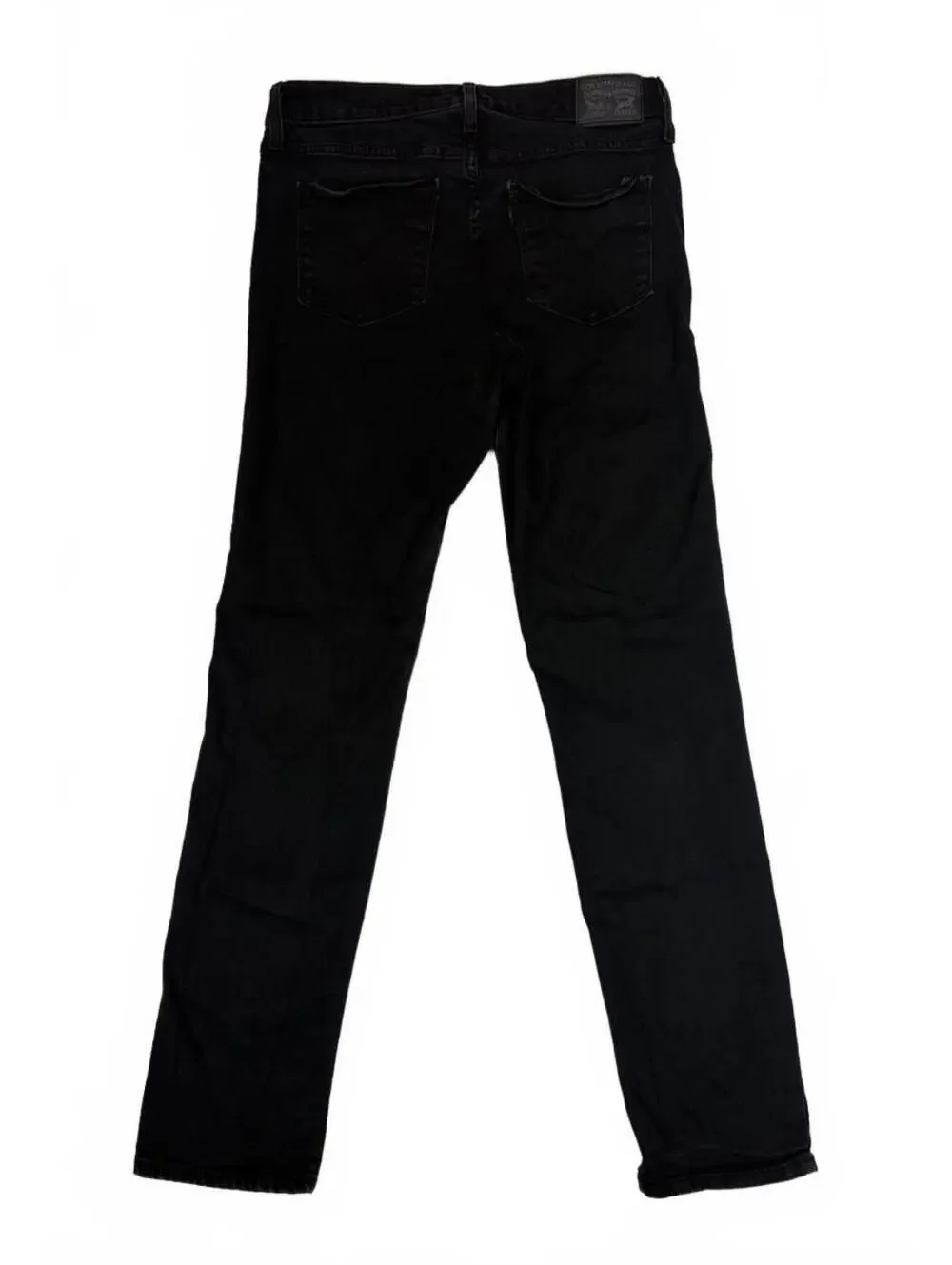 Levi's 312 Shaping Slim Jeans Women's W30 L32 Black Stretch Mid Rise WaterLess